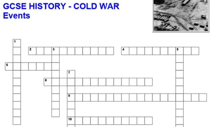 Cold war review crossword puzzle