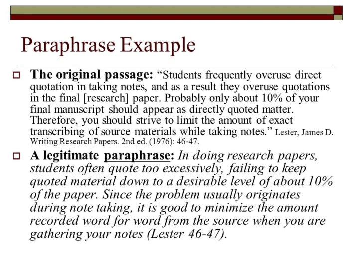 Paraphrase scribbr paraphrasing