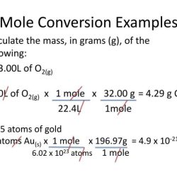 Unit chemical quantities mole conversions with volume ws 4